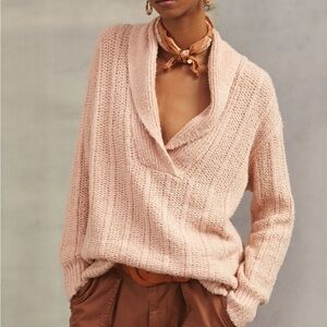 Pilcro Blush V-Neck Sweater